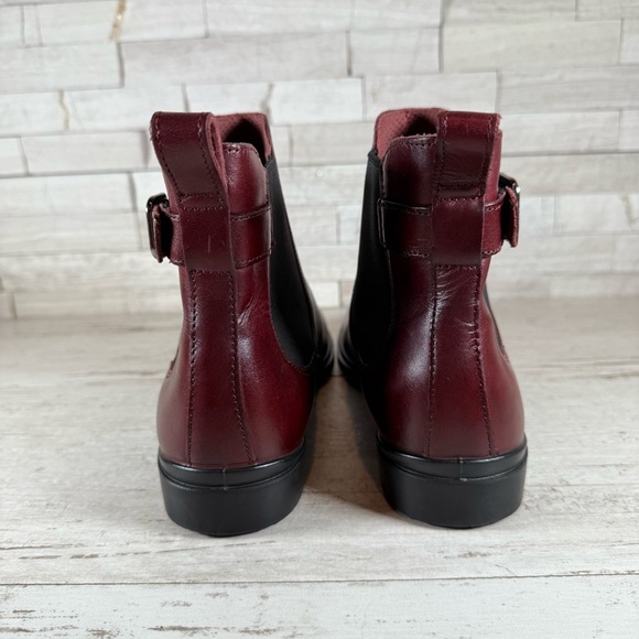 Ecco Dress Classic 15 Chelsea Buckle Women’s Leather Ankle Boots EU 40 US 9-9.5 - Picture 9 of 15